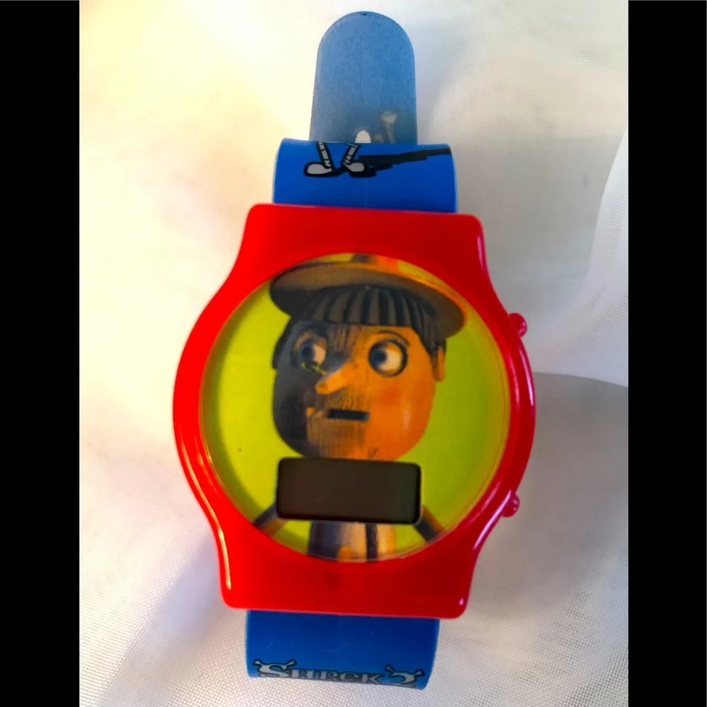2003 Shrek 2 Red and blue watch by General Mills